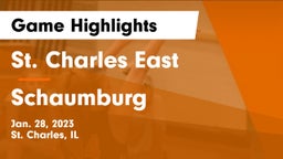 St. Charles East  vs Schaumburg  Game Highlights - Jan. 28, 2023