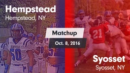 Matchup: Hempstead High vs. Syosset  2016