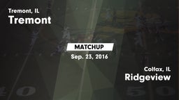 Matchup: Tremont  vs. Ridgeview  2016