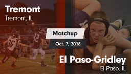 Matchup: Tremont  vs. El Paso-Gridley  2016