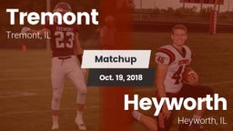 Matchup: Tremont  vs. Heyworth  2018