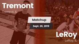 Matchup: Tremont  vs. LeRoy  2019