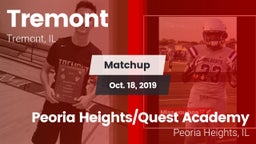 Matchup: Tremont  vs. Peoria Heights/Quest Academy 2019