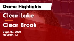 Clear Lake  vs Clear Brook  Game Highlights - Sept. 29, 2020