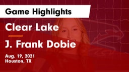 Clear Lake  vs J. Frank Dobie  Game Highlights - Aug. 19, 2021