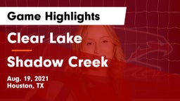 Clear Lake  vs Shadow Creek  Game Highlights - Aug. 19, 2021