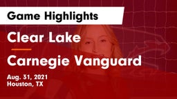 Clear Lake  vs Carnegie Vanguard  Game Highlights - Aug. 31, 2021