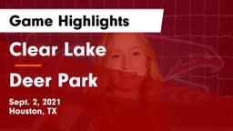 Clear Lake  vs Deer Park  Game Highlights - Sept. 2, 2021