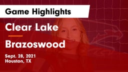 Clear Lake  vs Brazoswood  Game Highlights - Sept. 28, 2021