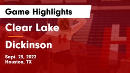 Clear Lake  vs Dickinson  Game Highlights - Sept. 23, 2022