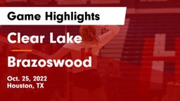 Clear Lake  vs Brazoswood  Game Highlights - Oct. 25, 2022