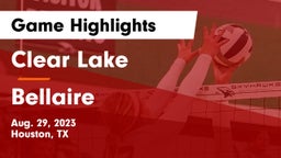 Clear Lake  vs Bellaire  Game Highlights - Aug. 29, 2023