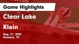 Clear Lake  vs Klein  Game Highlights - Aug. 31, 2023