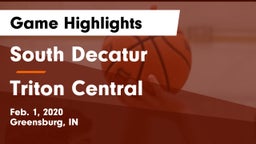 South Decatur  vs Triton Central  Game Highlights - Feb. 1, 2020