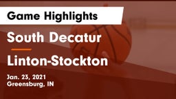 South Decatur  vs Linton-Stockton  Game Highlights - Jan. 23, 2021