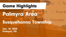 Palmyra Area  vs Susquehanna Township  Game Highlights - Jan. 10, 2020