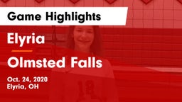 Elyria  vs Olmsted Falls Game Highlights - Oct. 24, 2020
