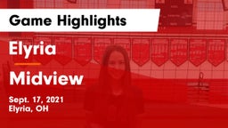 Elyria  vs Midview  Game Highlights - Sept. 17, 2021