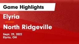 Elyria  vs North Ridgeville  Game Highlights - Sept. 29, 2022