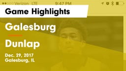 Galesburg  vs Dunlap  Game Highlights - Dec. 29, 2017