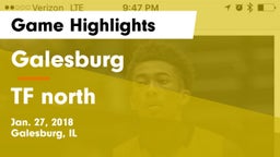 Galesburg  vs TF north Game Highlights - Jan. 27, 2018