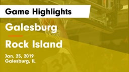 Galesburg  vs Rock Island  Game Highlights - Jan. 25, 2019