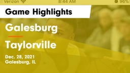 Galesburg  vs Taylorville  Game Highlights - Dec. 28, 2021