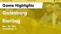 Galesburg  vs Sterling  Game Highlights - Dec. 29, 2021