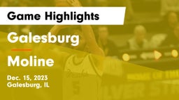 Galesburg  vs Moline  Game Highlights - Dec. 15, 2023