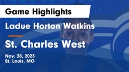 Ladue Horton Watkins  vs St. Charles West  Game Highlights - Nov. 28, 2023