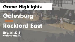 Galesburg  vs Rockford East  Game Highlights - Nov. 16, 2018