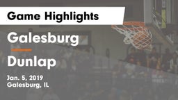 Galesburg  vs Dunlap  Game Highlights - Jan. 5, 2019