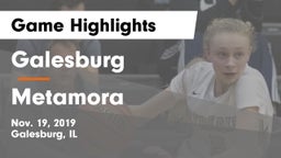 Galesburg  vs Metamora  Game Highlights - Nov. 19, 2019