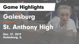 Galesburg  vs St. Anthony High Game Highlights - Dec. 27, 2019