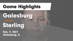 Galesburg  vs Sterling  Game Highlights - Feb. 9, 2021