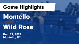 Montello  vs Wild Rose  Game Highlights - Dec. 21, 2023