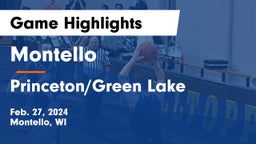 Montello  vs Princeton/Green Lake  Game Highlights - Feb. 27, 2024
