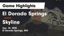 El Dorado Springs  vs Skyline  Game Highlights - Jan. 10, 2020