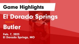 El Dorado Springs  vs Butler  Game Highlights - Feb. 7, 2023