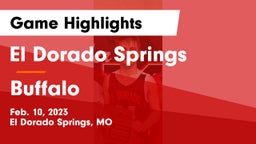 El Dorado Springs  vs Buffalo  Game Highlights - Feb. 10, 2023