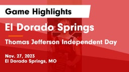 El Dorado Springs  vs Thomas Jefferson Independent Day   Game Highlights - Nov. 27, 2023