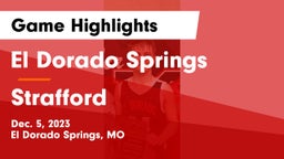 El Dorado Springs  vs Strafford  Game Highlights - Dec. 5, 2023