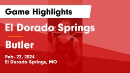 El Dorado Springs  vs Butler  Game Highlights - Feb. 22, 2024