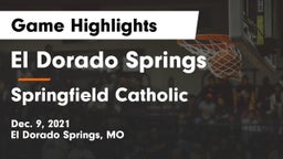 El Dorado Springs  vs Springfield Catholic  Game Highlights - Dec. 9, 2021