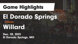 El Dorado Springs  vs Willard  Game Highlights - Dec. 28, 2023