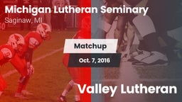 Matchup: Michigan Lutheran vs. Valley Lutheran  2016