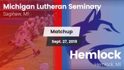 Matchup: Michigan Lutheran vs. Hemlock  2019