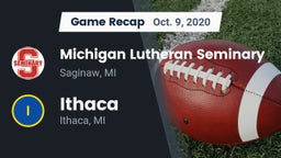 Recap: Michigan Lutheran Seminary  vs. Ithaca  2020