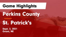 Perkins County  vs St. Patrick's  Game Highlights - Sept. 2, 2021