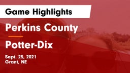 Perkins County  vs Potter-Dix  Game Highlights - Sept. 25, 2021